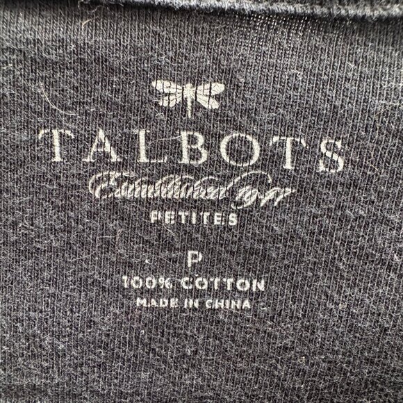 Talbots Long Sleeve Snowflake Tee – Petite – 100% Cotton – Good Condition - Picture 3 of 5